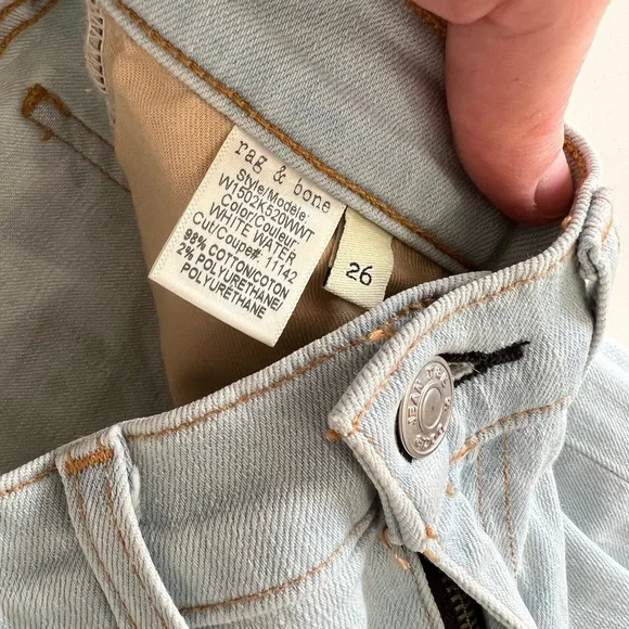 Bleach-look Rag and Bone Jeans - Picture 7 of 7